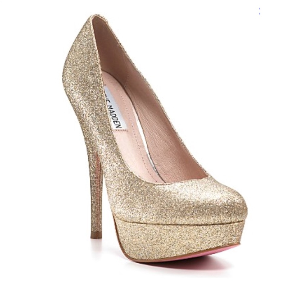 Steve Madden Gold Shimmer Caryssa Pump